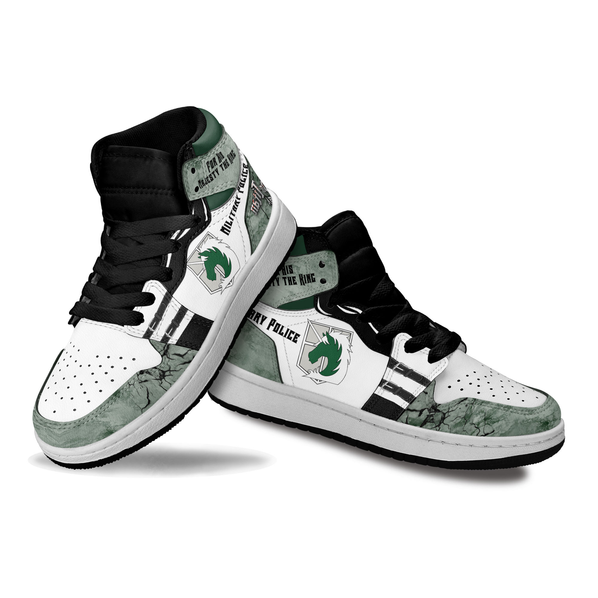 Military Police Kids Sneakers Custom Anime Attack On Titan Shoes For Kids
