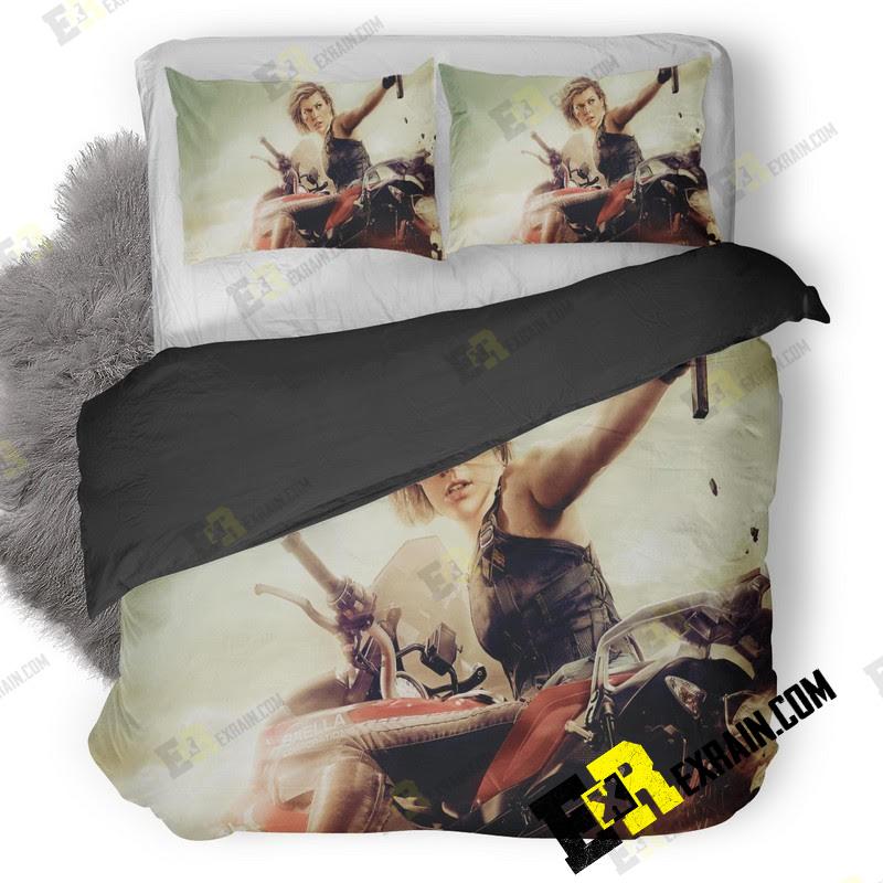 Milla Jovovich In Resident Evil The Final Chapter Po 3D Customized Duvet Cover Bedding Set