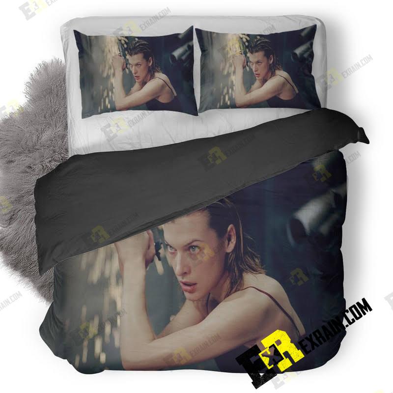 Milla Jovovich In Resident Evil V9 3D Customized Duvet Cover Bedding Set