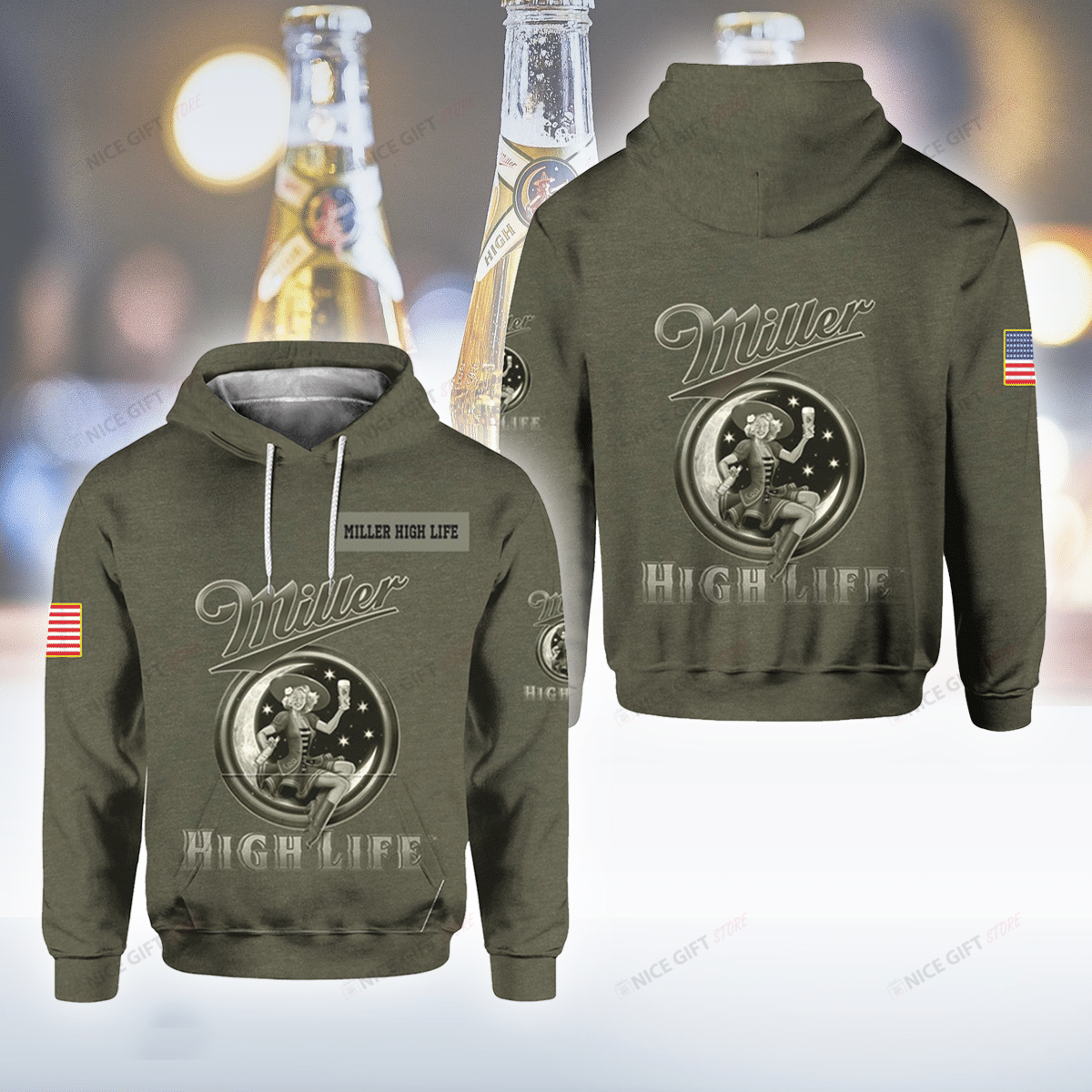 Miller High Life 3D Hoodie Gift For Fans