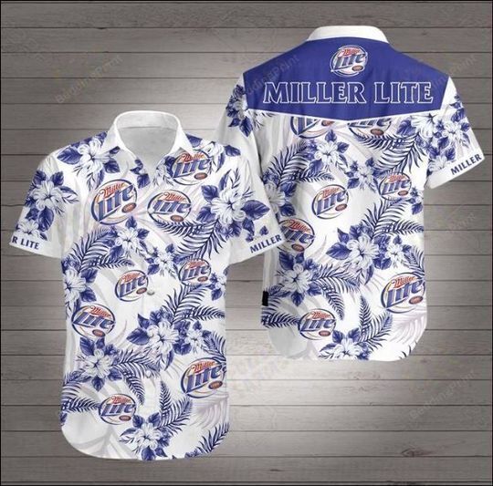 Miller Lite Hawaiian Shirt