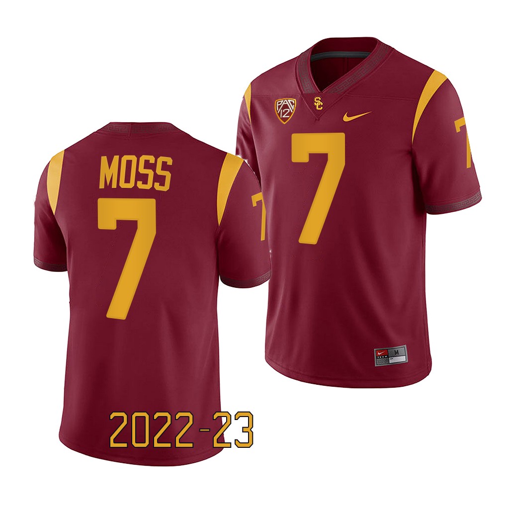 Miller Moss USC Trojans 2022-23 Game College Jersey Men's Cardinal #7 Uniform