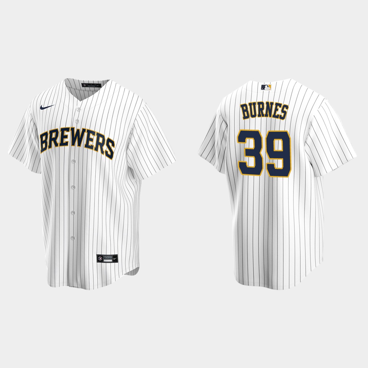 Milwaukee Brewers #39 Corbin Burnes Alternate Jersey - White Navy