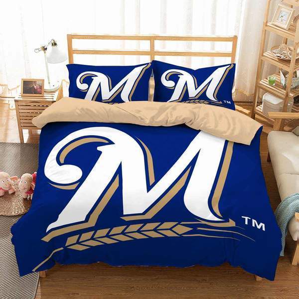Milwaukee Brewers 3D Duvet Cover Bedding Set