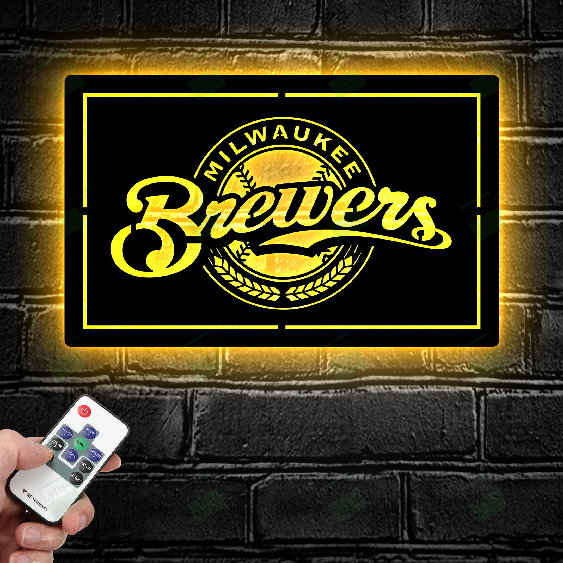 Milwaukee Brewers Metal Sign – Led light sign