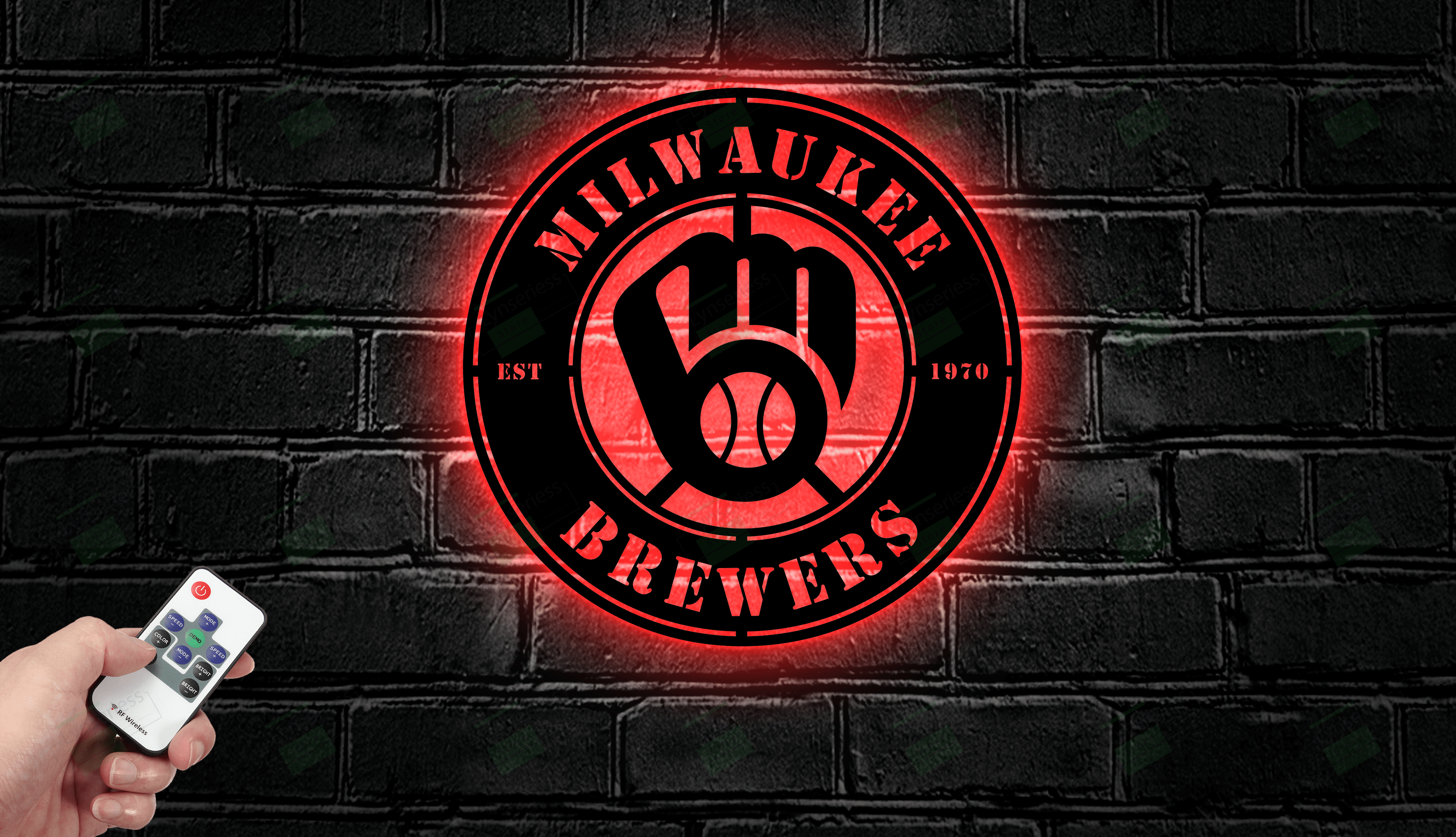 Milwaukee Brewers Metal Sign – Led Light Sign MLB