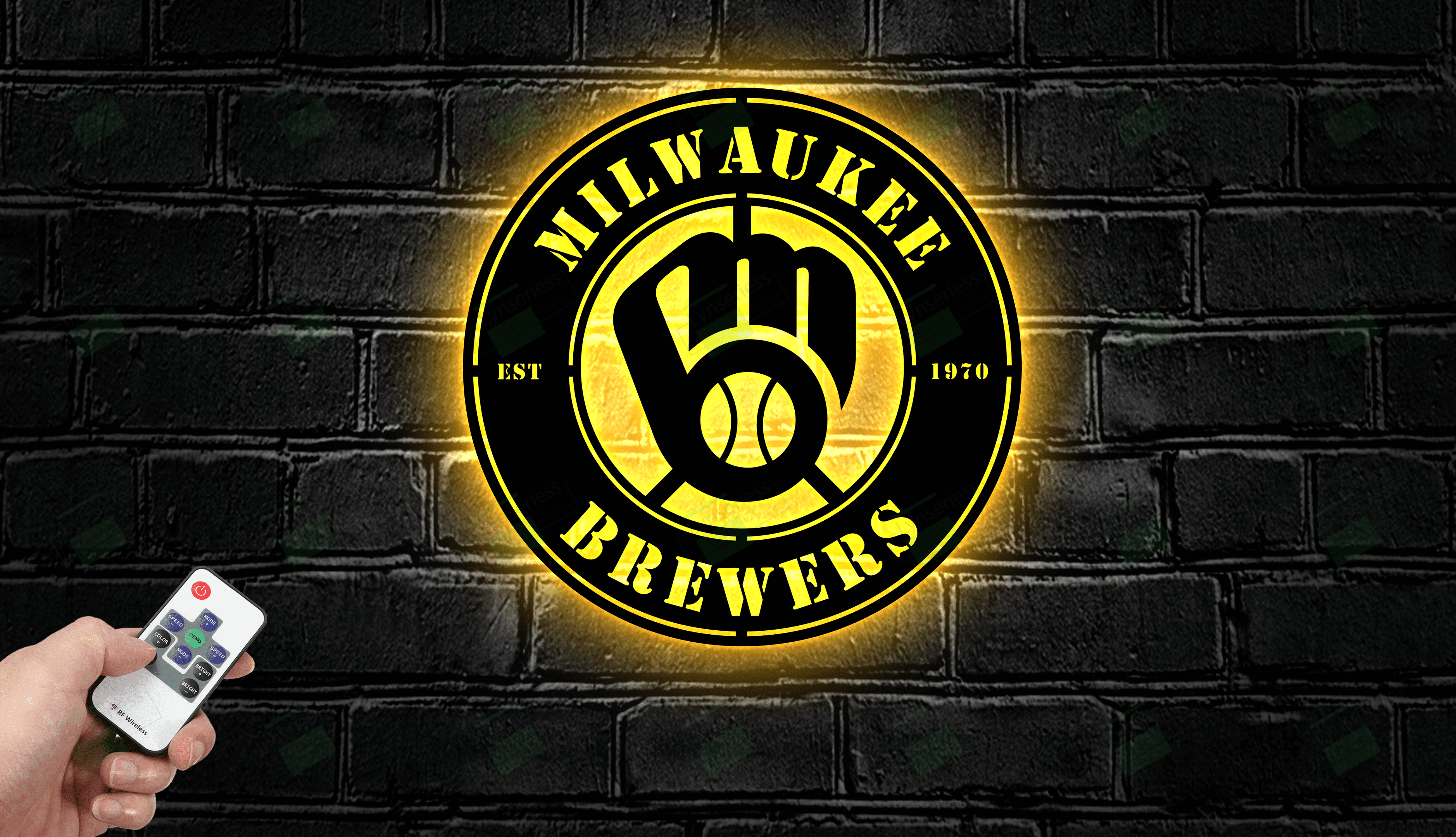 Milwaukee Brewers Metal Sign – Led Light Sign MLB