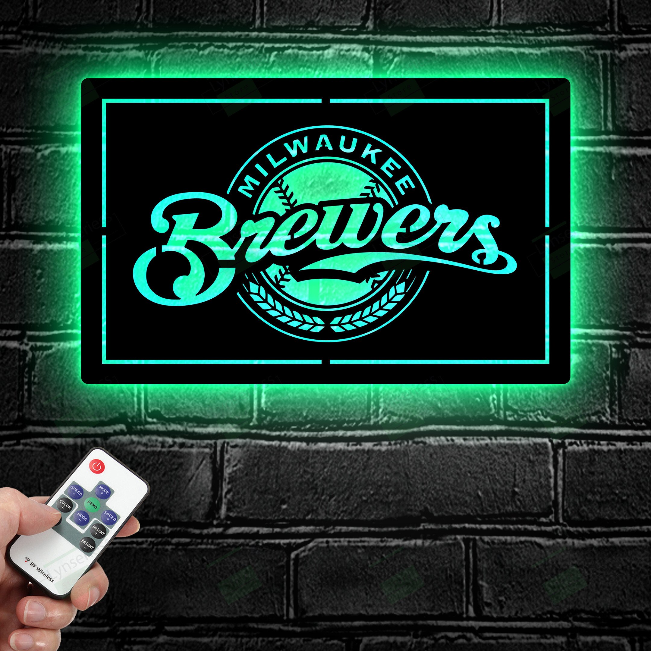 Milwaukee Brewers Metal Sign – Led light sign