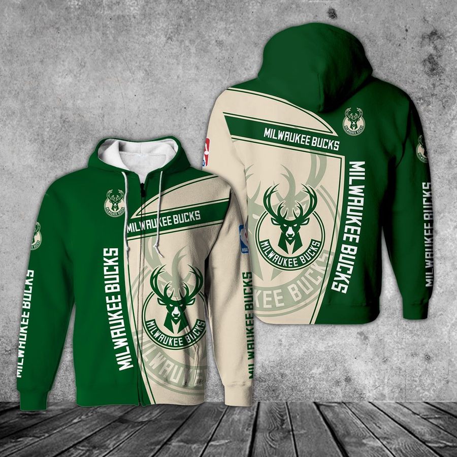 Milwaukee Bucks 3D Hoodie Gift For Fans Basketball For Fans NBA Hoodie