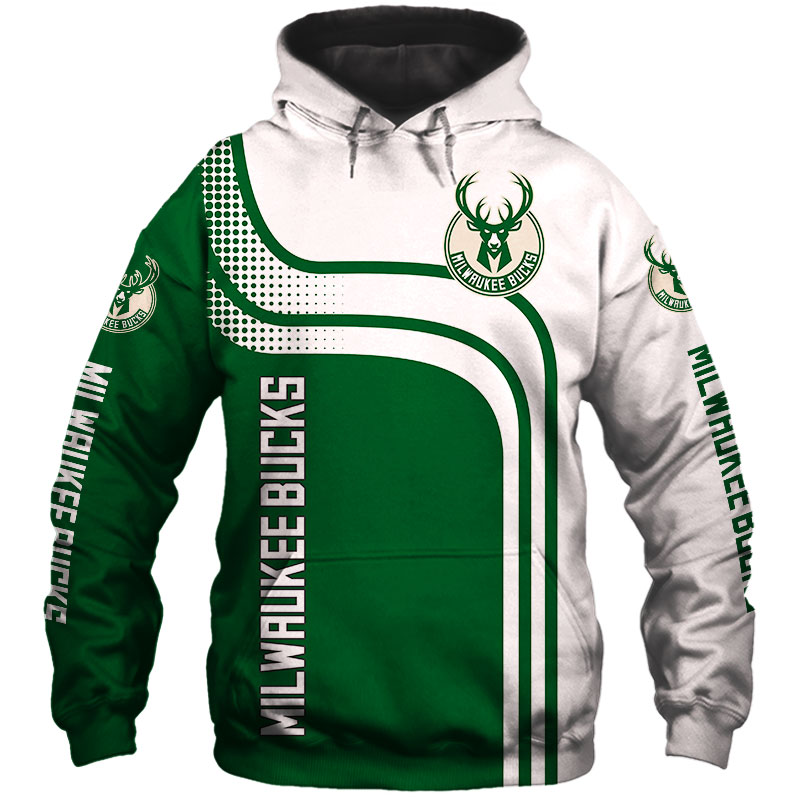 Milwaukee Bucks 3D Hoodie Gift For Fans Cheap Basketball For Fans NBA Hoodie