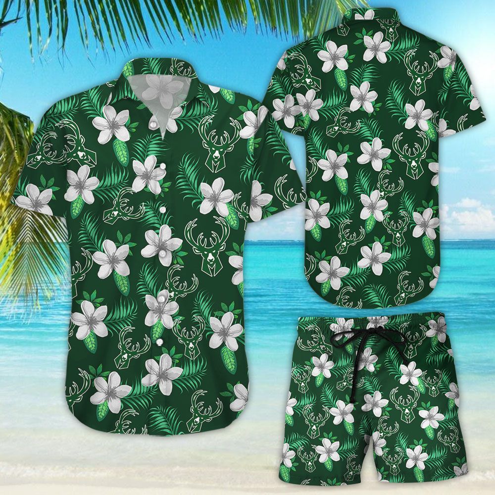 Milwaukee Bucks Hawaiian Shirt For Summer