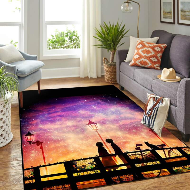 Mimi Wo Sumaseba Ghibli Carpet Floor Area Rectangle Rug