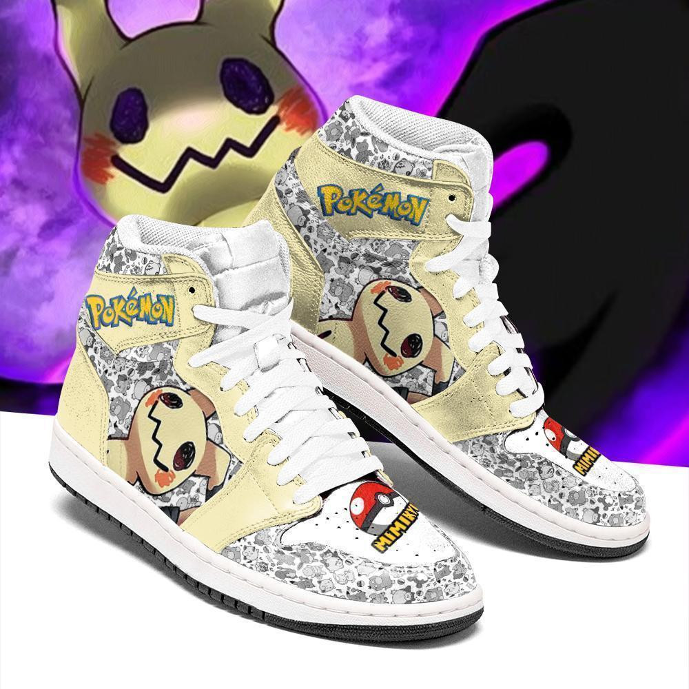Mimikyu JD1s Sneakers Anime Pokemon Shoes, Air Jordan Hightop