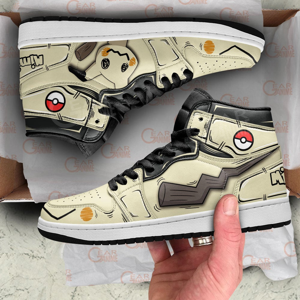 Mimikyu JD1s Sneakers Pokemon Anime Shoes, Air Jordan Hightop