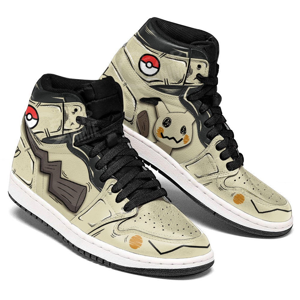 Mimikyu JD1s Sneakers Pokemon Anime Shoes, Air Jordan Hightop