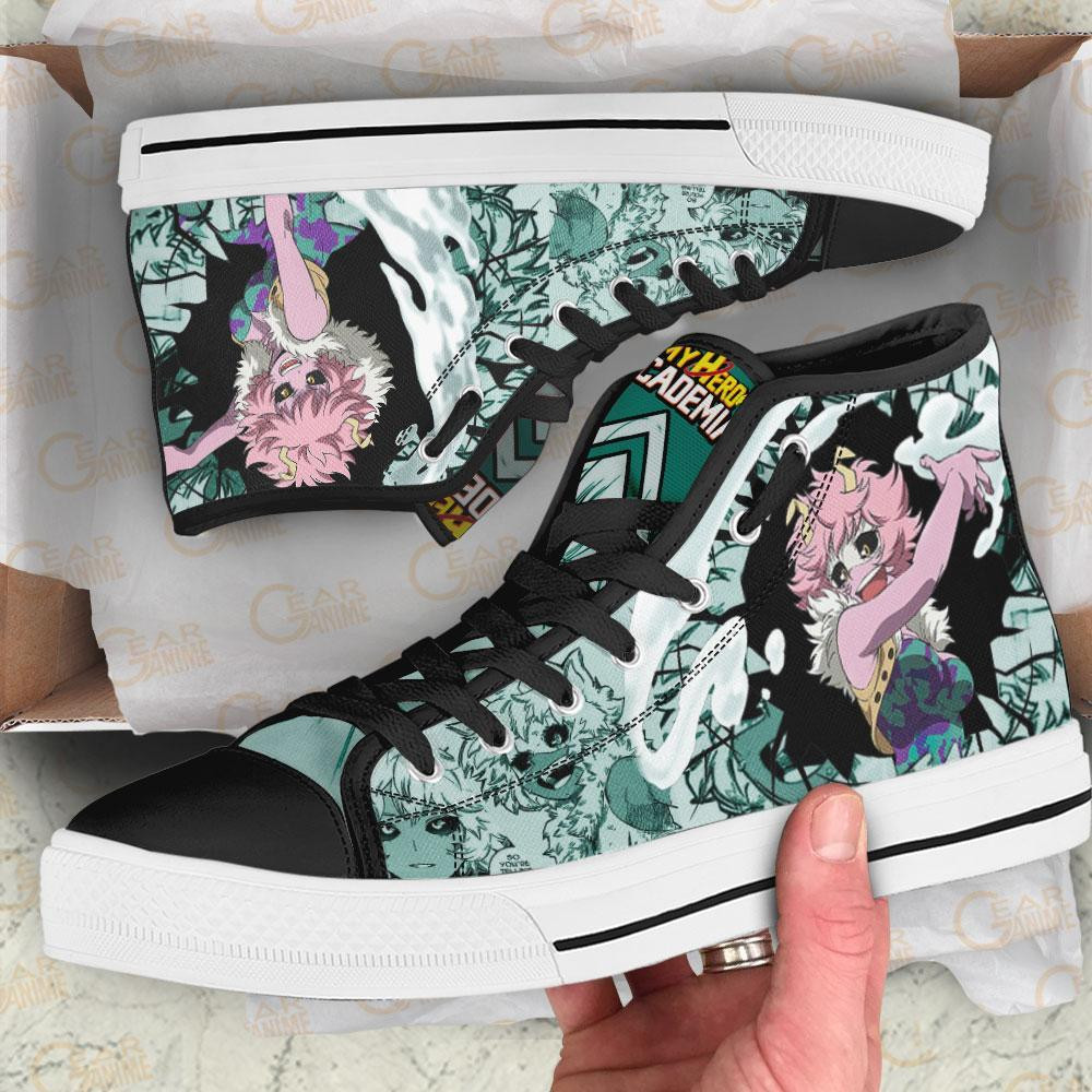 Mina Ashido High Top Shoes Custom Anime My Hero Academia Sneakers