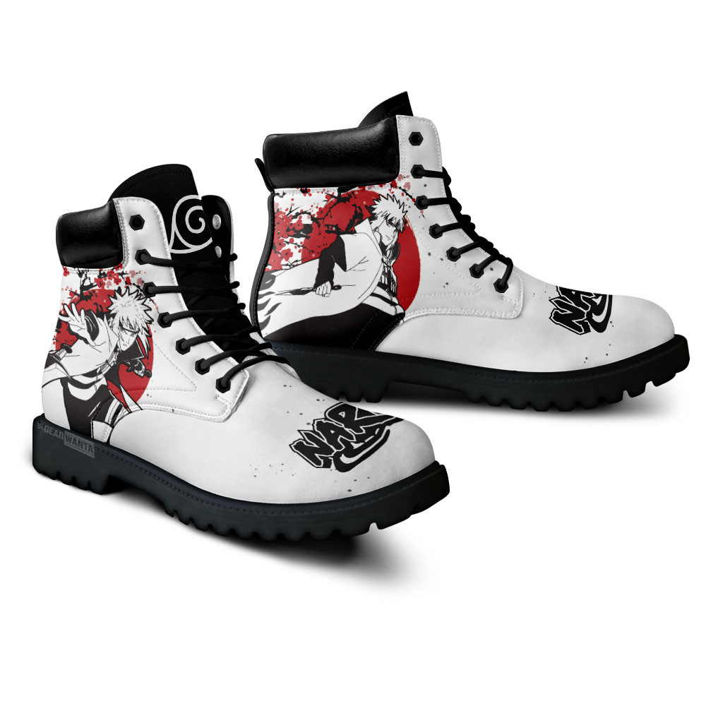 Minato Namikaze Boots Anime Custom Shoes Japan Style