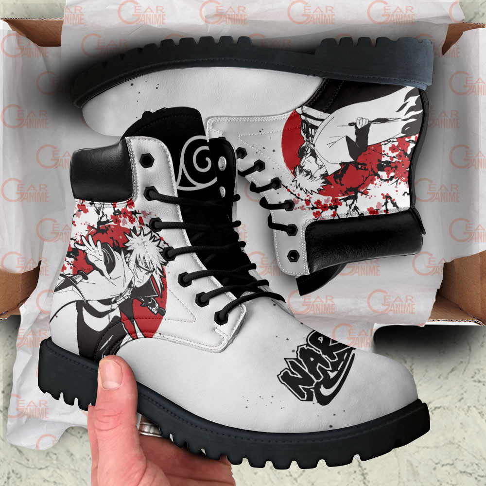 Minato Namikaze Boots Anime Custom Shoes Japan Style