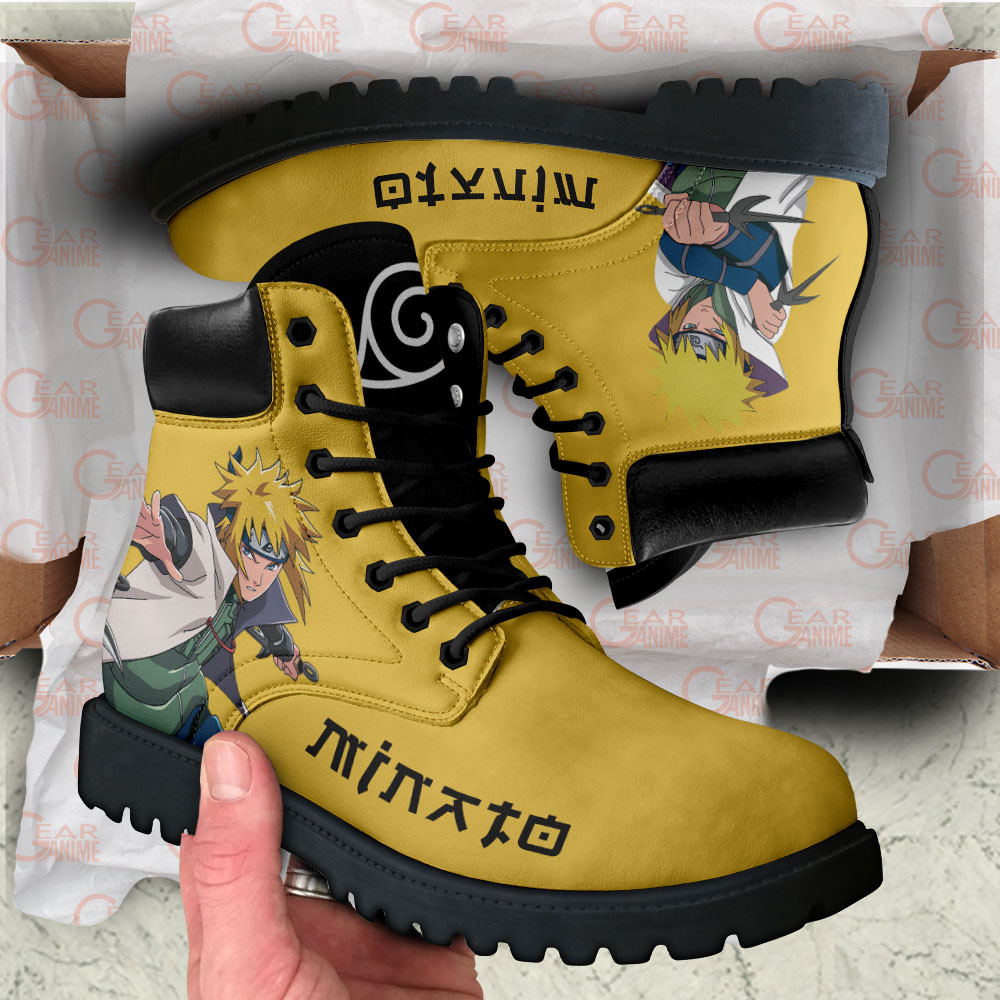 Minato Namikaze Boots Custom Shoes For Anime Fans