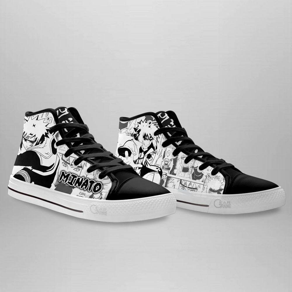 Minato Namikaze High Top Shoes Custom Manga Anime Sneakers