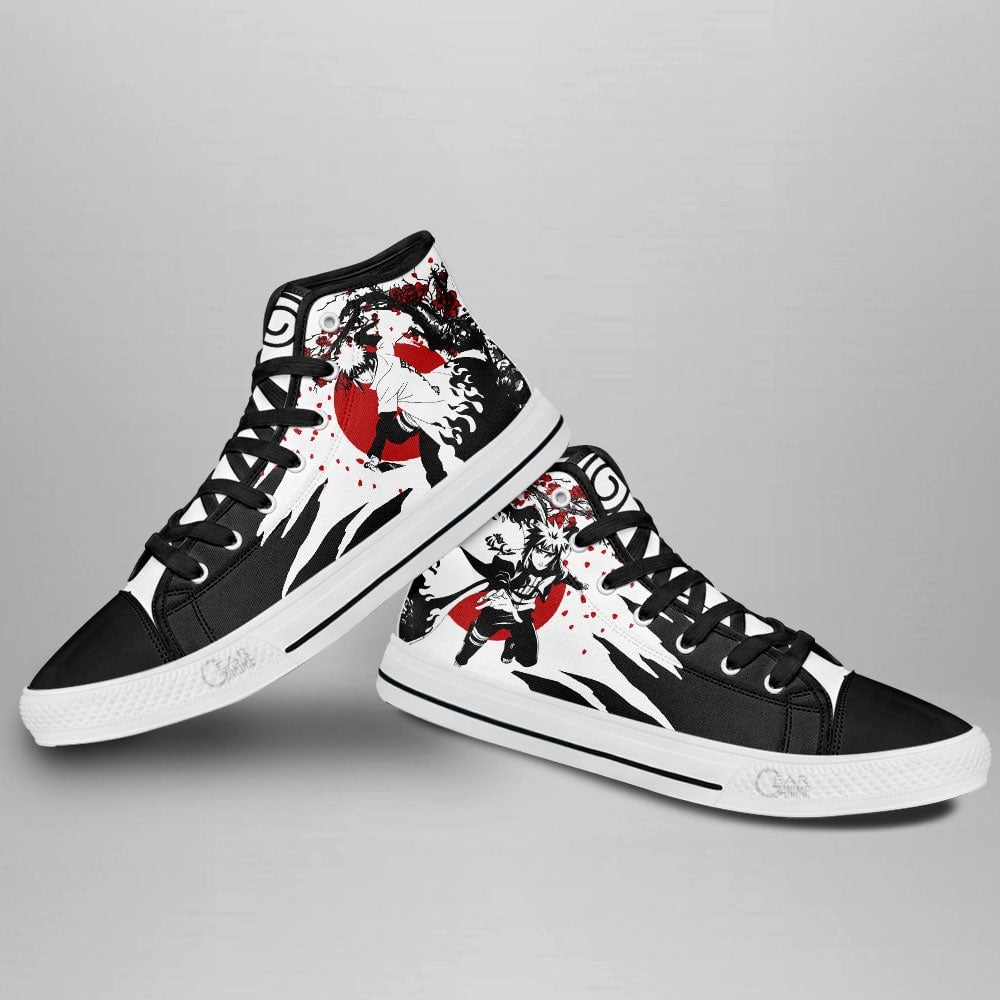 Minato Namikaze High Top Shoes Custom NRT Anime Sneakers Japan Style