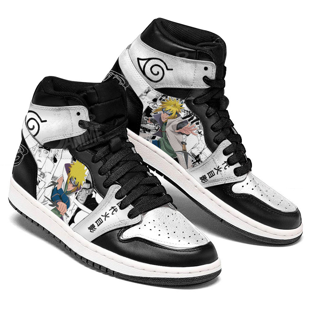 Minato Namikaze JD1s Sneakers Anime Shoes Mix Manga, Air Jordan Hightop