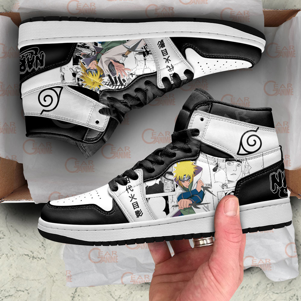 Minato Namikaze JD1s Sneakers Anime Shoes Mix Manga, Air Jordan Hightop