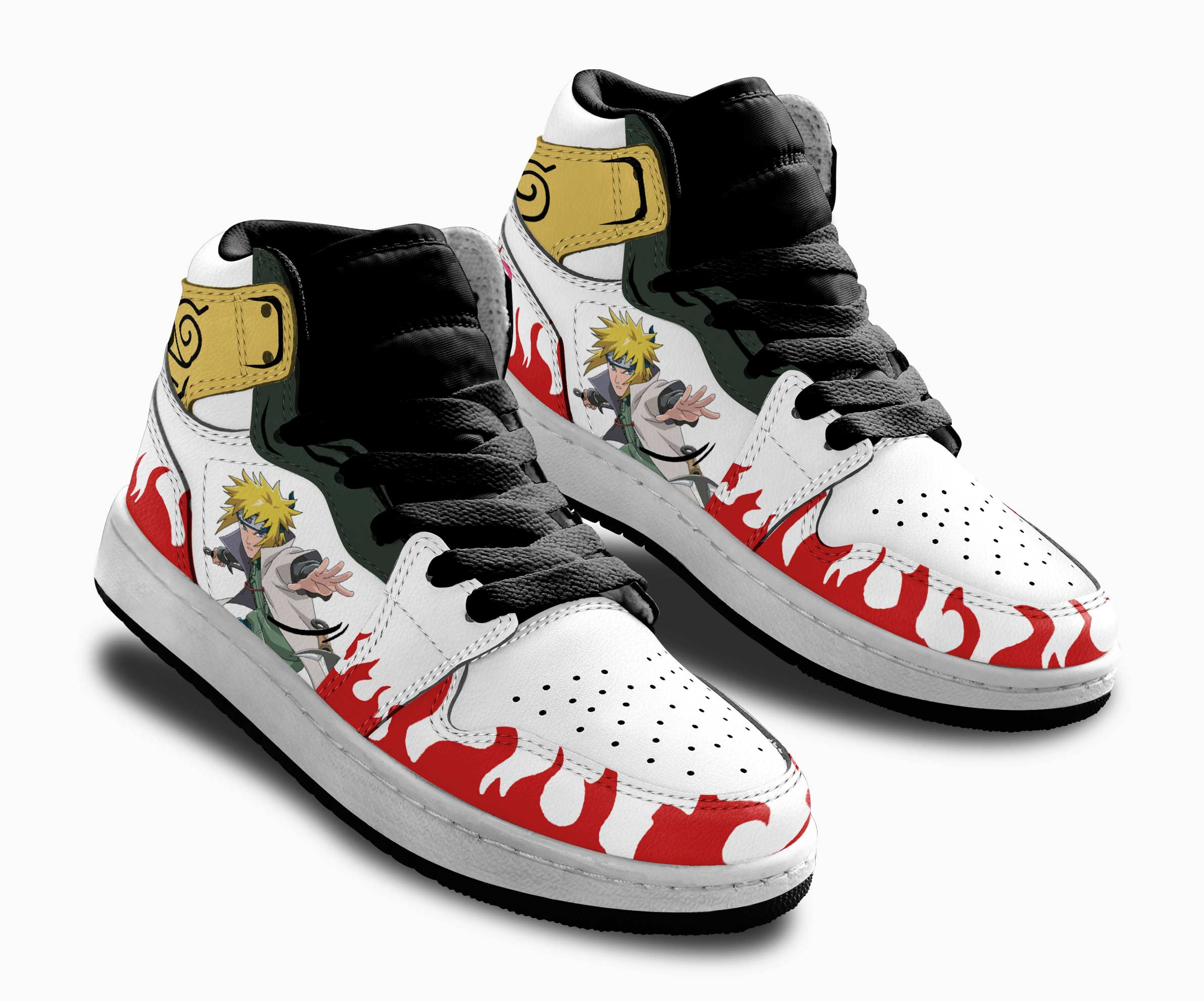Minato Namikaze Kids Sneakers Custom Anime NRT Shoes For Kids