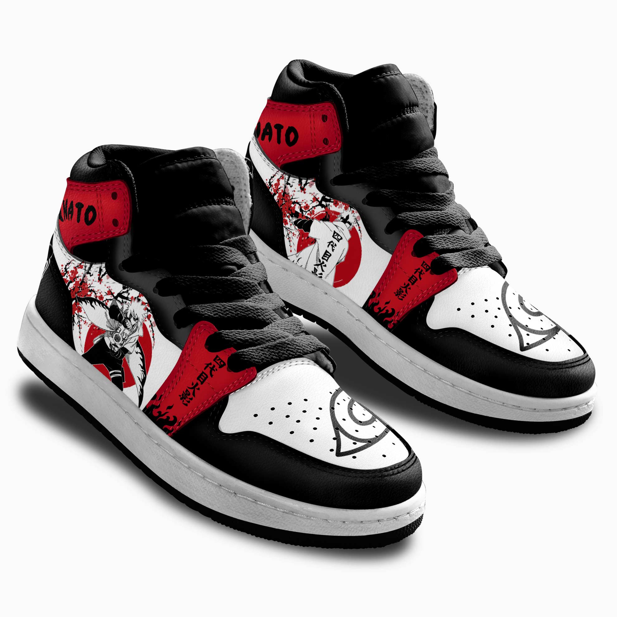 Minato Namikaze Kids Sneakers Custom Anime Shoes For Kids Japan Style