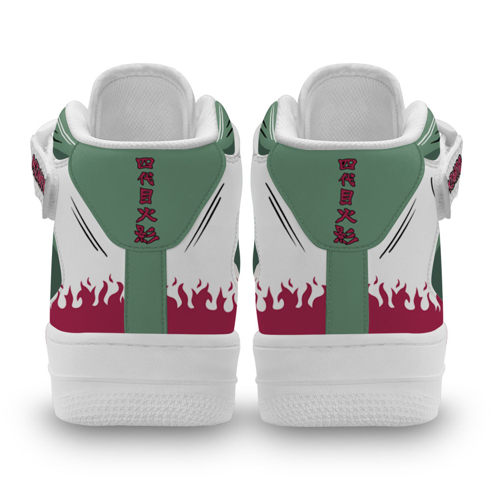 Minato Namikaze Sneakers Air Mid Custom Anime Shoes