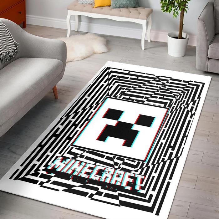 Minecraft Poster Rectangle Rug – Custom Size And Printing