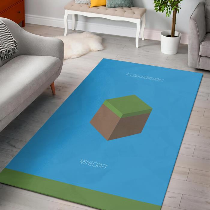 Minecraft Video Games Rectangle Rug – Custom Size And Printing