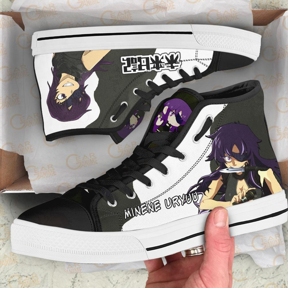 Minene Uryuu High Top Shoes Custom Future Diary Anime Sneakers