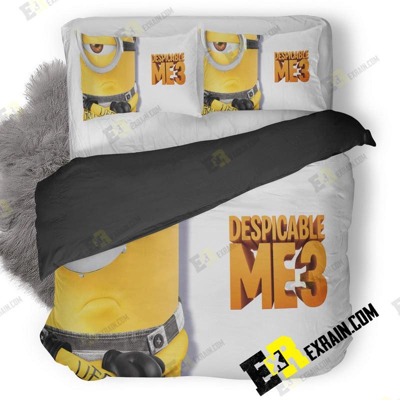 Minion Despicable Me J9 3D Customized Duvet Cover Bedding Set