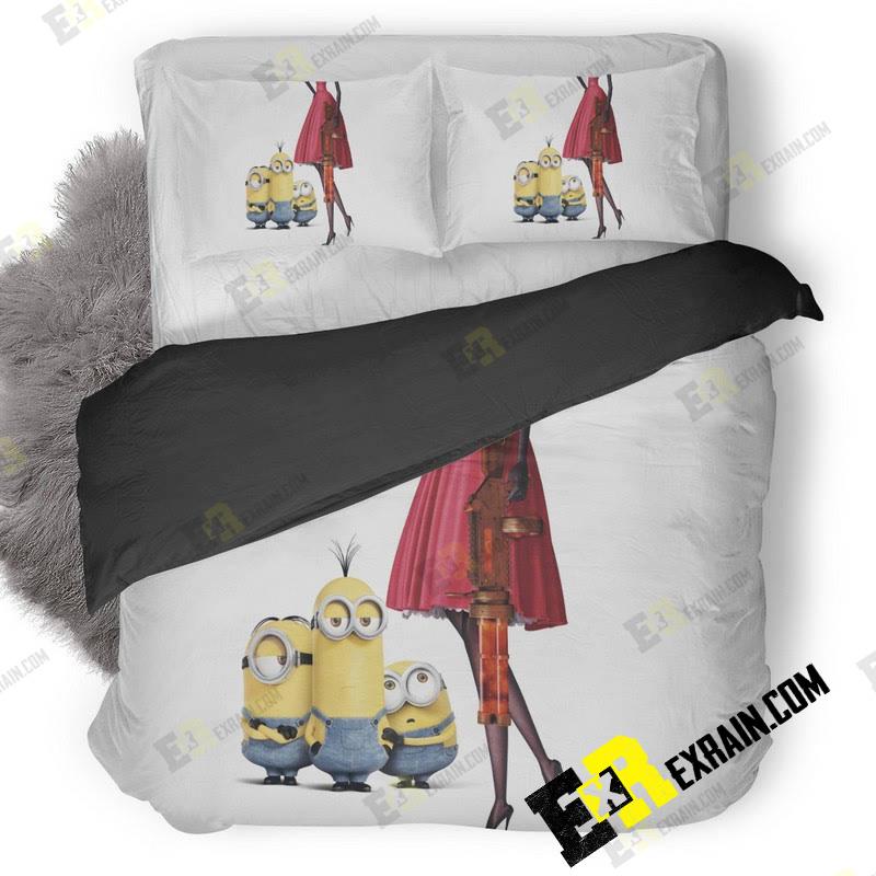 Minions 3D Customized Duvet Cover Bedding Set