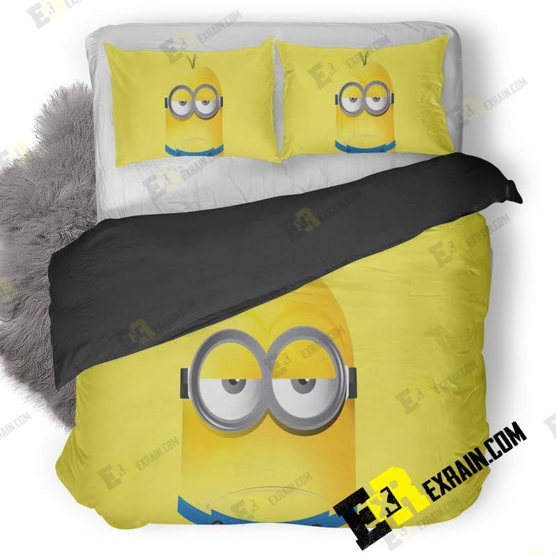 Minions 8K Background Do 3D Customized Duvet Cover Bedding Set