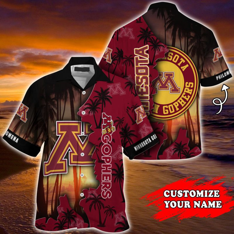 Minnesota Golden Gophers NCAA Customized Summer Hawaiian Shirt