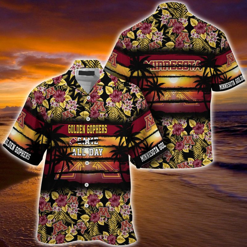 Minnesota Golden Gophers NCAA Summer – Hawaii Shirt For This Season – Gift For Sport Lovers Floral Pattern