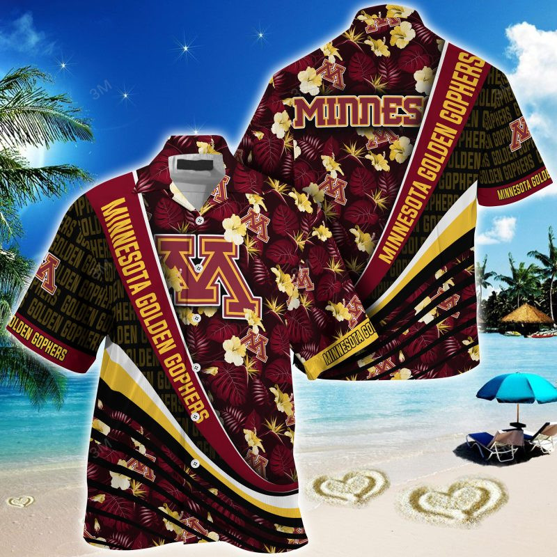 Minnesota Golden Gophers NCAA Summer – Hawaii Shirt For This Season – Gift For Sport Lovers With Tropical Flower Pattern