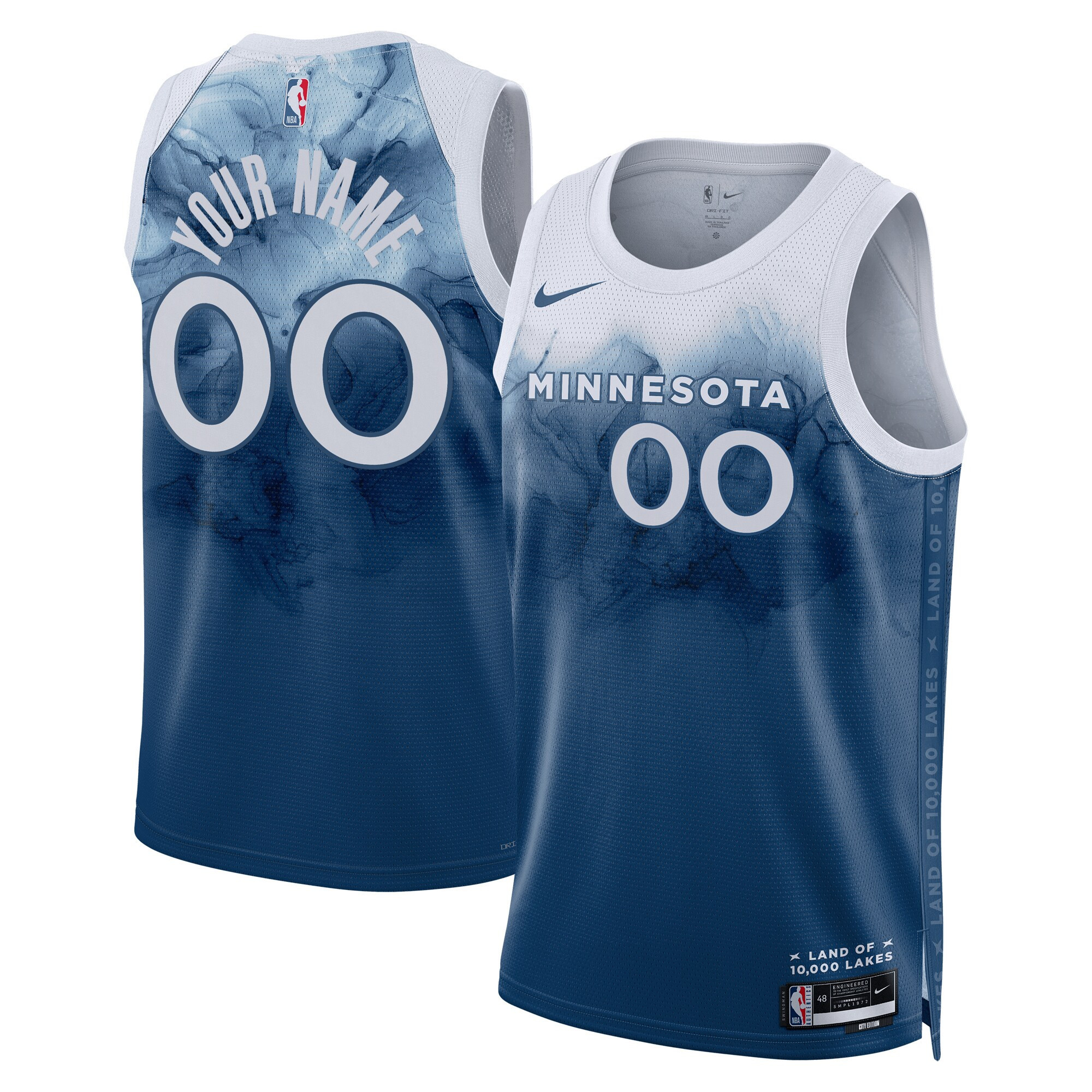 Minnesota Timberwolves 2024 City Edition Custom Jersey - All Stitched