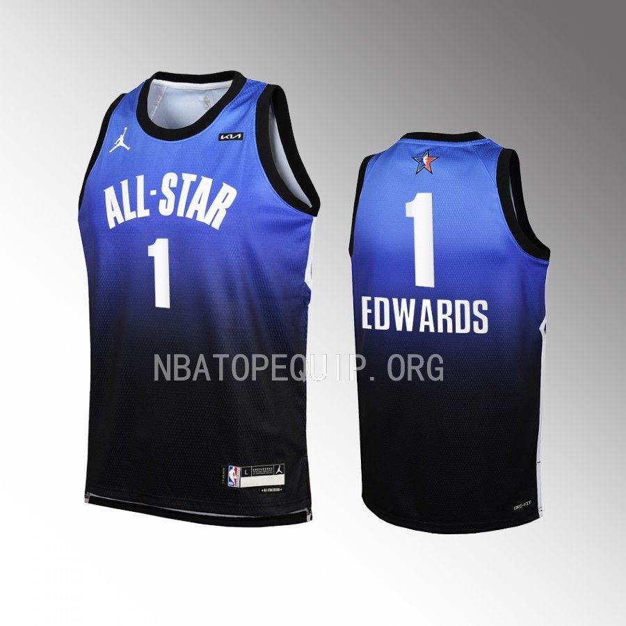 Minnesota Timberwolves Anthony Edwards 2023 NBA All-Star Youth Blue Jersey #1 Team 1