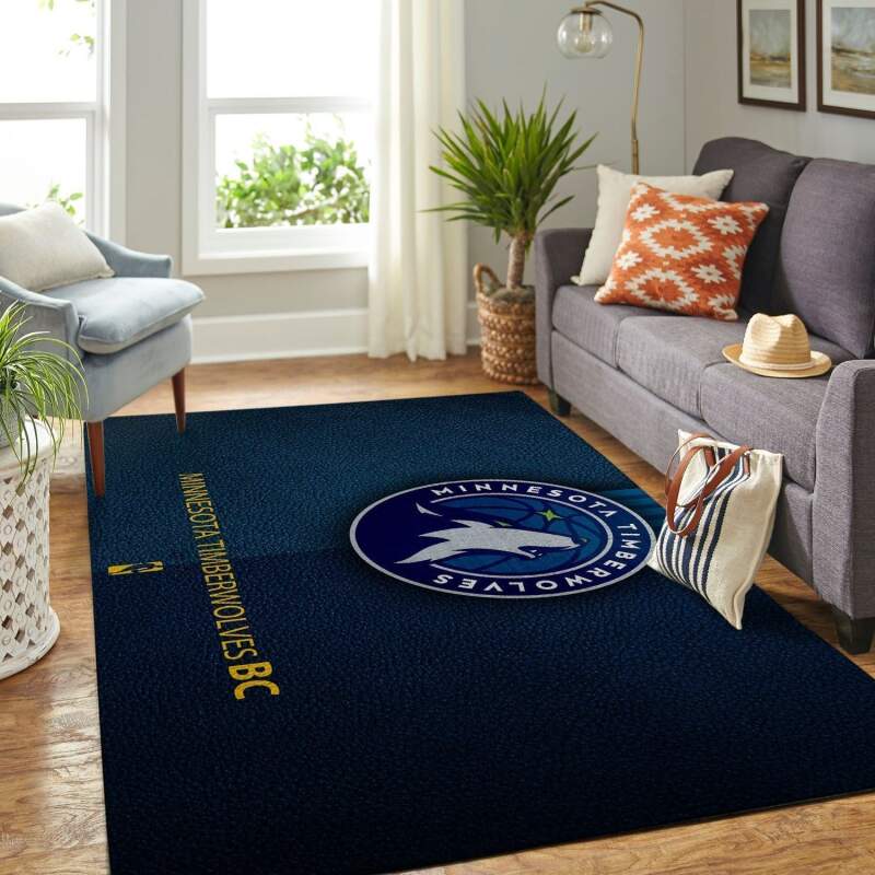 Minnesota Timberwolves Living Room Area Rectangle Rug