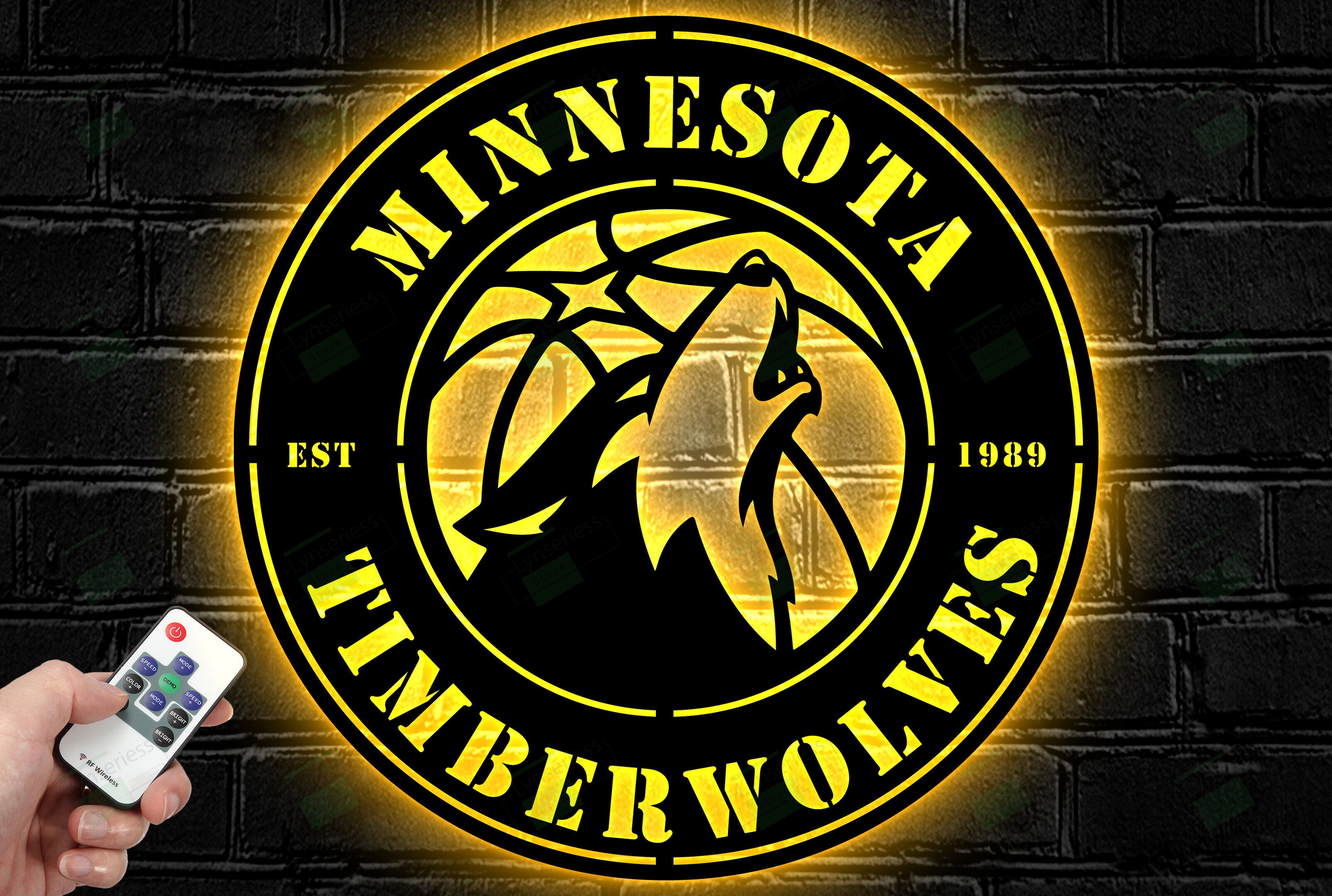 Minnesota Timberwolves Metal Sign – Led Light Sign NBA
