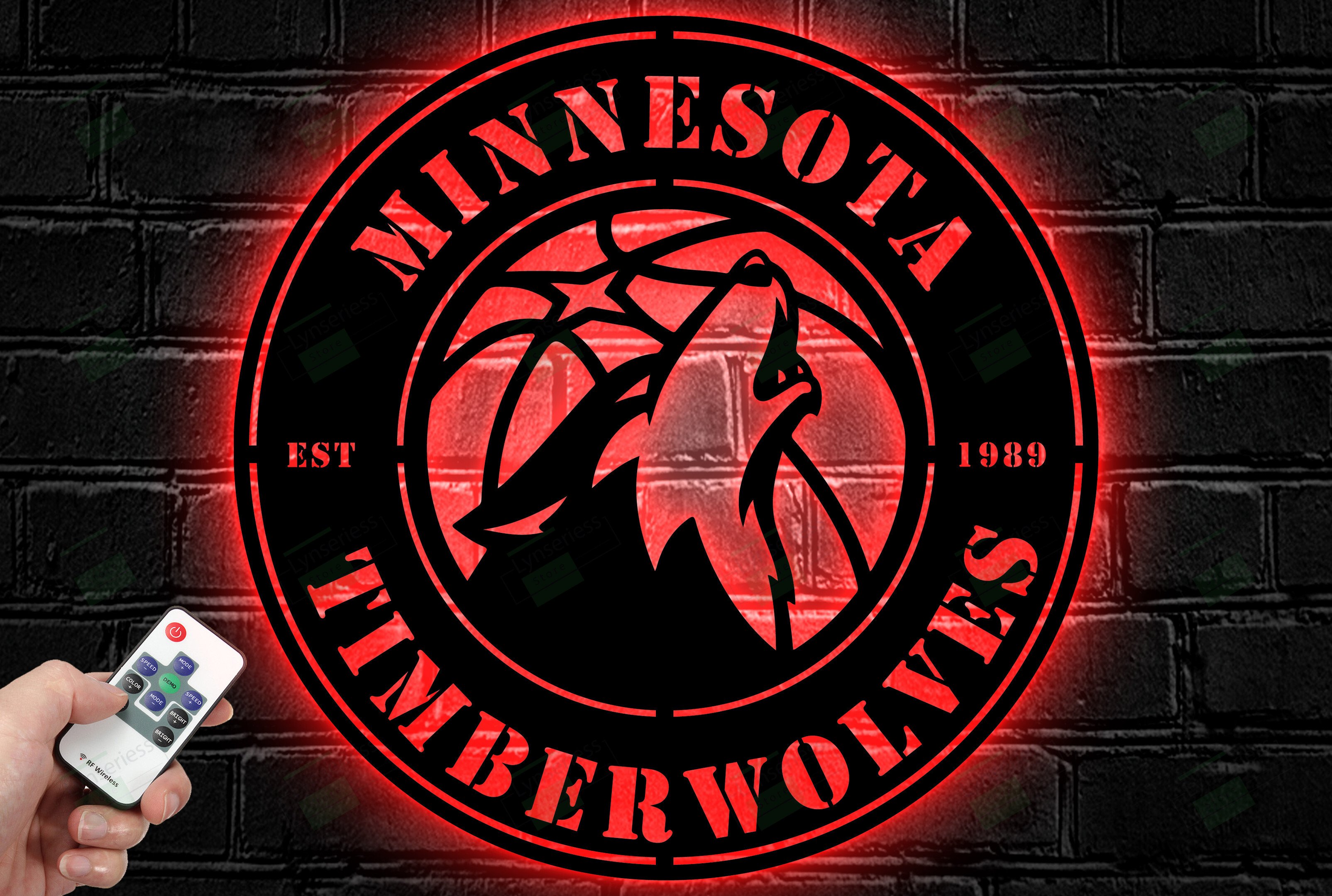 Minnesota Timberwolves Metal Sign – Led Light Sign NBA