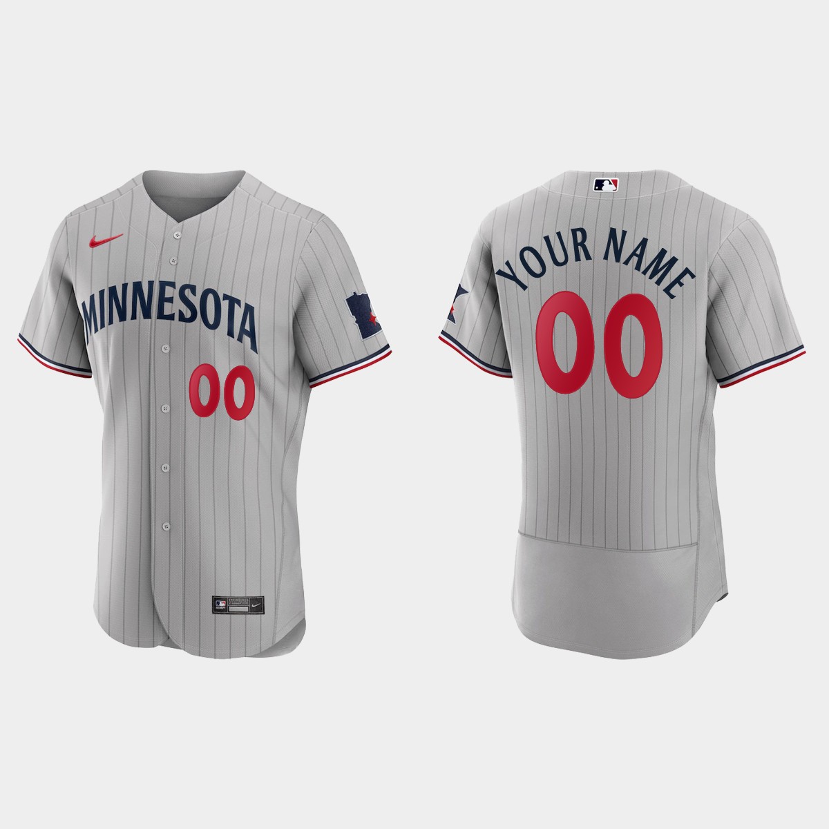 Minnesota Twins Custom Jersey - Gray