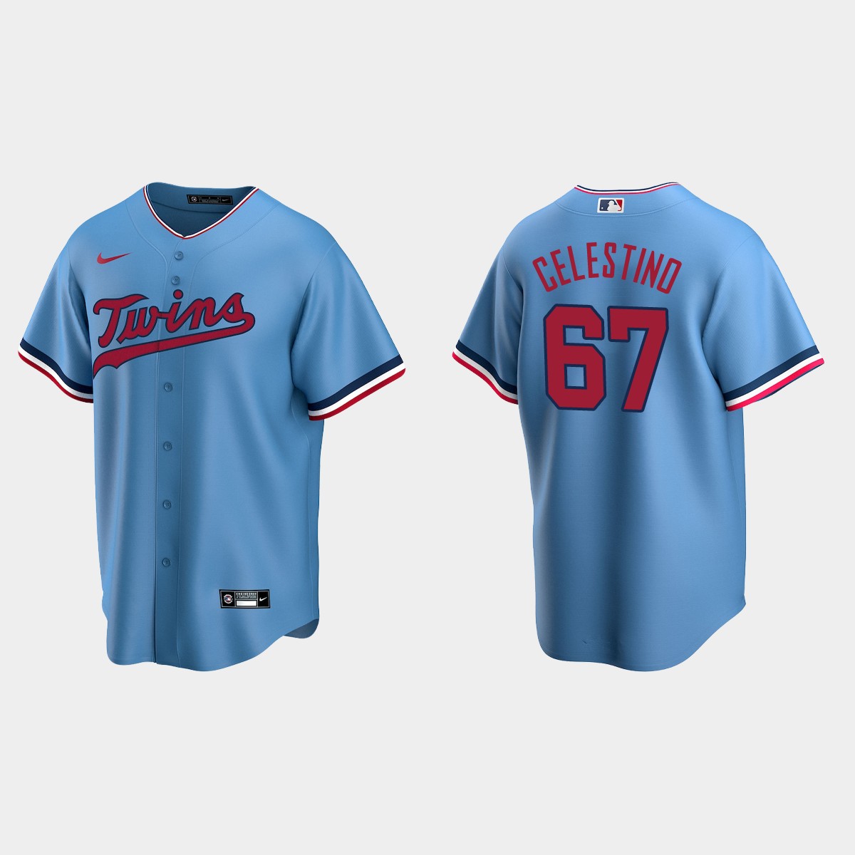 Minnesota Twins Gilberto Celestino Alternate Jersey - Light Blue