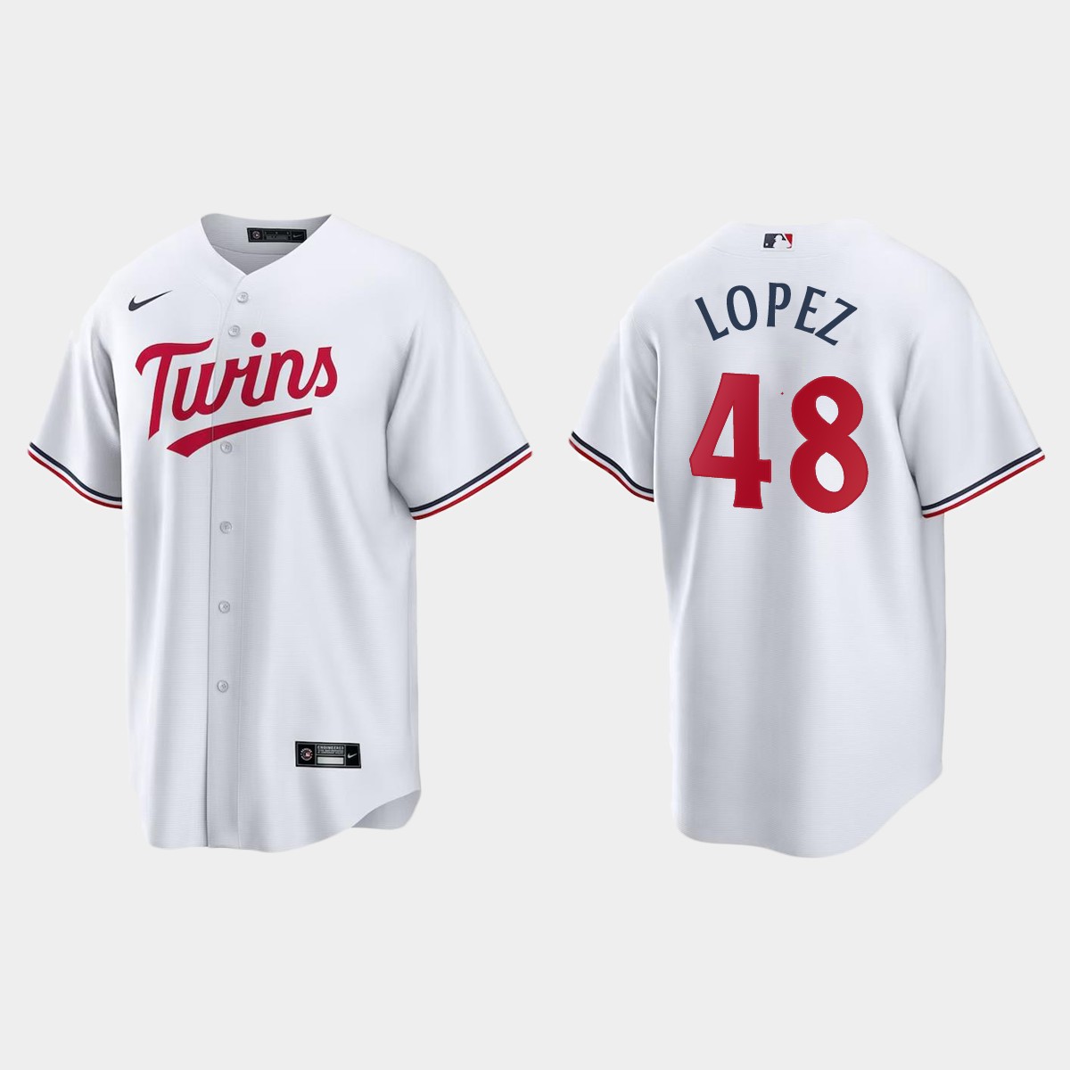 Minnesota Twins Jorge Lopez Home Jersey - White