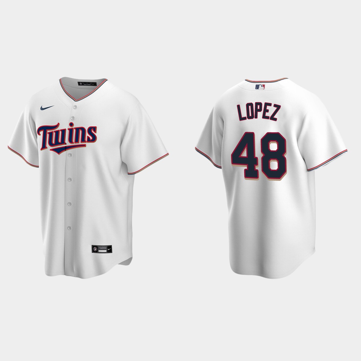 Minnesota Twins Jorge Lopez Home Jersey - White