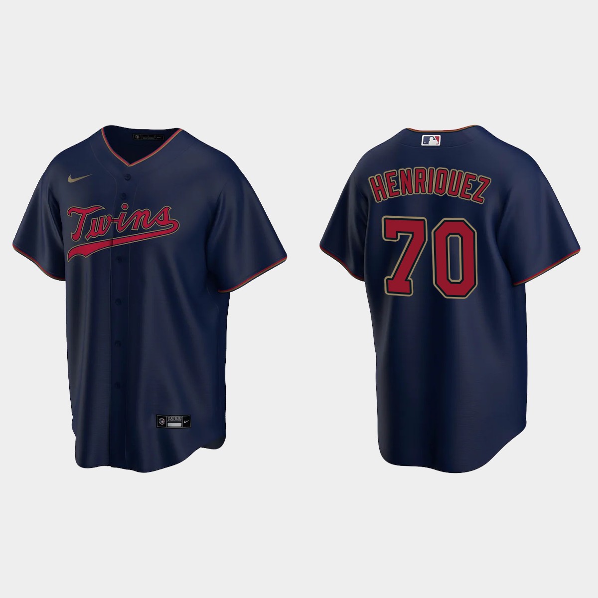 Minnesota Twins Ronny Henriquez Alternate Jersey - Navy