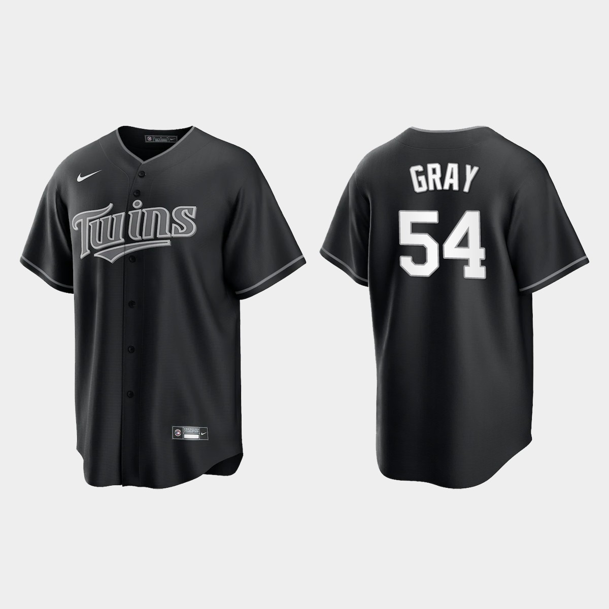 Minnesota Twins Sonny Gray Jersey - Black White